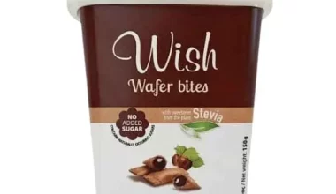 Τραγανές κυματιστές γκοφρέτες με στέβια Wish 150gr