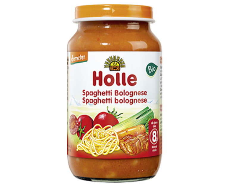 Σπαγγέτι με σάλτσα Bolognese σε βάζο Holle 220gr