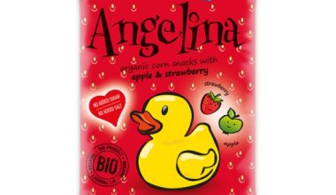 Mclloyd’s Little Angels Angelina Σνακ από Βιολογικό Καλαμπόκι με Μήλο & Φράουλα +10Μηνών Χωρίς Γλουτένη